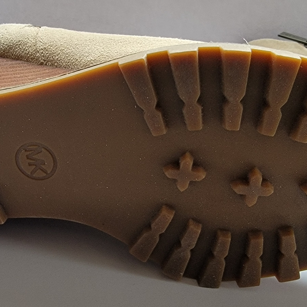 Michael Kors Beige Suede Wedge Ankle Boots - Picture 5 of 7